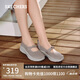 斯凱奇（Skechers）單鞋女士夏季2025新款瑪麗珍女鞋透氣淺口一腳蹬平底休閑鞋159117