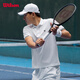威爾勝（Wilson）官方2025夏季新款男士TIMELESS運動網(wǎng)球服防曬吸濕速干短袖POLO衫 白色 WM20007412WTA M /175/96A