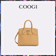 COOGI包包女款輕奢品牌女士手提托特包斜挎包情人節生日禮物送老婆女友 棕色-大號