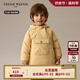 Teenie Weenie Kids小熊童裝24秋男女寶寶休閑刺繡連帽三防羽絨服 黃色 110cm