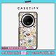 CASETIFY Maltese線條小狗  小狗博物館 適用于HUAWEI華為 Mate 70/60/Pro手機保護殼 透明黑框 Huawei Mate 70 Pro