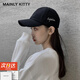 MAINLYKITTY女士棒球帽軟頂鴨舌帽子遮陽跑步休閑帽女2025新款送女友老婆禮物 黑色-禮盒裝