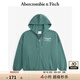 ABERCROMBIE & FITCH女裝24春秋款經(jīng)典LOGO抓絨拉鏈開襟衛(wèi)衣外套KI152-4128 橄欖綠 L 165/104A