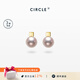 CIRCLE珠寶紙吹雪系列海水珍珠耳釘正品akoya耳飾18k金簡約生日禮物女 18K金7mmAKOYA珍珠 6-7mm