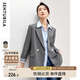 尚都比拉氣質(zhì)通勤職業(yè)小西裝女秋季百搭高級感西服休閑外套 灰色 L 