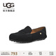 UGG春季女士舒適平底樂(lè)福鞋雙鞋墊單鞋豆豆鞋1147350BLK|黑色 38