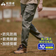拓路者（Pioneer Camp）冬季工裝褲男戶外登山褲抗寒保暖加絨防風(fēng)軟殼褲團(tuán)購(gòu)直筒長(zhǎng)褲防風(fēng) 軍綠色 XL