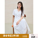 獨(dú)束大碼女裝2025夏裝新款時(shí)尚套裝氣質(zhì)通勤V領(lǐng)襯衫高腰半身裙 梔子白（半裙） L （尺碼：2）