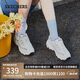 斯凱奇（Skechers）小白熊女鞋夏季厚底百搭老爹鞋透氣熊貓鞋休閑運動(dòng)鞋99999863
