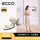 愛步（ECCO）涼鞋女 25年夏季新款方頭一字帶優(yōu)雅女士單鞋高跟涼鞋 雕塑233303 石灰色23330301378 36