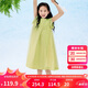 巴拉巴拉女童無袖連衣裙2024夏季網(wǎng)紗拼接甜美全棉蕾絲裙子潮208224111037