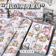 禮美達線(xiàn)條小狗生日禮物紙禮品包裝紙手工diy包書(shū)皮紙材料精美高級感 6張粉色小狗50*70cm（包多個(gè)禮物）