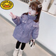 G.DUCKKIDS兒童羽絨服女童羽絨服2022女童冬裝新款2-10歲女寶寶加厚保暖連帽 紫色 110 (參考年齡4-5歲)