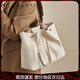 BUGATTI包包女包輕奢侈品大容量單肩女士手提托特包七夕情人節(jié)禮物送老婆 米白色【精美禮盒，代寫賀卡】