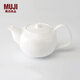 無印良品（MUJI）骨瓷 茶壺 茶具泡茶壺水壺 1000mL