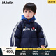 馬·拉?。∕.Latin）/童裝兒童羽絨服24冬新款男小童運動(dòng)團戶(hù)外風(fēng)短款羽絨服 藏青 120 cm