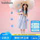 巴拉巴拉女童裙子兒童連衣裙2025夏裝中大童甜美A字塔裙208225111017
