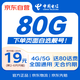 中國電信流量卡19元電信純上網(wǎng)手機(jī)卡電話卡全國通用5g大王卡非永久星卡學(xué)生QG1