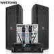 威斯汀（WESTDING）專業(yè)舞臺(tái)全頻音響套裝大功率雙15英寸無源音箱大型戶外演出婚慶會(huì)議廣場(chǎng)酒吧工程KTV演出 KM-25+DSP800+8400+K5