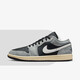 耐克（NIKE）耐克Air Jordan 1 Low 黑灰防滑耐磨男子低幫休閑板鞋HQ2010-012 HQ2010-012 43