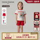 Teenie Weenie Kids小熊童裝25夏季新款男女寶寶印花短袖短褲套裝 紅色 110 cm