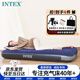 INTEX充氣床墊家用午休氣墊床單人陪護(hù)折疊充氣床戶外防潮墊新64756