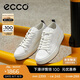 愛(ài)步（ECCO）25年夏季新款牛皮潮流出街厚底板鞋 街頭ACE男鞋856814 白色42