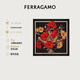 菲拉格慕（Ferragamo）女士黑色桑蠶絲圍巾 0771389 禮物 送女友