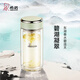 希諾（HEENOOR）雙層玻璃杯女士2025新款泡茶隨手杯便攜高檔簡(jiǎn)約花茶杯口袋小杯子 【綺夢(mèng)系列】碧湖凝翠-245ml