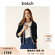 ba&sh bash2025春開(kāi)衫撞色包邊圓領(lǐng)法式小香針織衫1H24GEFF MARINE M (1)