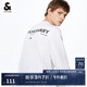 杰克·瓊斯（JACK&JONES）春季男裝衣服潮流字母純棉上衣運(yùn)動衛(wèi)衣長袖打底衫多色衛(wèi)衣套頭衫 A06 本白色 M 175