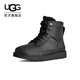 UGG秋季新款男士舒適保暖純色平底系帶圓頭短筒時(shí)尚休閑靴1174580 BLK | 黑色 43 尺碼偏小，建議拍大一碼