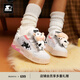 STARTER【重磅新品】24秋冬新款動(dòng)物園星星面包情侶同款音浪增高板鞋 奶牛粉 （贈奶牛鞋扣） 42