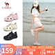 駱駝（CAMEL）洞洞鞋女清涼戶外沙灘鞋厚底包頭涉水溯溪鞋 L25M162035 粉色 38 