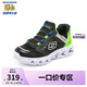 Skechers斯凱奇兒童閃穿鞋無(wú)需彎腰一腳蹬男大童運(yùn)動(dòng)鞋閃燈鞋跑鞋403843L