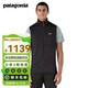 巴塔哥尼亞（Patagonia）男士彈性耐穿保暖立領(lǐng)R1抓絨衣馬甲 Fleece Vest 40145 BLK M