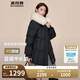 波司登反季冬季羽絨服女款短款翻領(lǐng)大毛領(lǐng)新國標(biāo)90絨商場同款外套