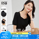 歐莎（OSA）短袖女時(shí)尚高級(jí)感2025新款泡泡袖減齡t恤短款修身顯瘦高檔上衣 黑色 XL