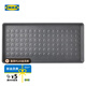 宜家（IKEA）BAGGMUCK 貝格馬克塑料鞋墊室內(nèi)戶外輕便耐用易清潔 灰色71x35cm