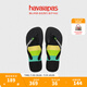 havaianas哈唯納Brasil Tech 海邊人字拖外穿拖鞋男士夏沙灘涼拖 1069-墨黑色 43-44 巴西碼