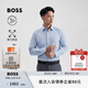 BOSS【七夕節(jié)禮物】【機能通勤系列彈力舒適】 男易打理商務襯衫 450-藍色 L