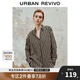 UR2024秋季新款女裝法式通勤氣質(zhì)條紋長(zhǎng)袖開襟襯衫UWM240001
