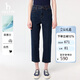 哈吉斯（HAZZYS）女裝直筒褲PHIZ仔褲ATDSP0CAX01 深藏青色DN 40(160/72A40)