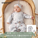 aqpa【孕媽有禮3.0】嬰兒衣服新生兒寶寶哈衣連體衣每天限量100張 3.0-藍鯨款（四季款配胎帽禮盒） 59cm