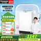 松下8公斤波輪全自動(dòng)洗衣機(jī)愛妻號(hào)人工智能節(jié)水防纏繞立體漂桶洗凈操作方便家電電器 一鍵智慧洗鋼化玻璃機(jī)蓋 XQB80-T8DKS