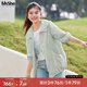 MsShe大碼女裝2025新款秋裝胖mm輕薄時(shí)尚連帽百搭外套女 【夏款A(yù)款】灰豆綠色現(xiàn)貨 XL