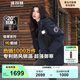 波司登【反季】極寒羽絨服鵝絨男女情侶款短款連帽加厚商場同款戶外外套 【店長推薦】中山青/黑色587A L 170/92A 體重約130-150斤