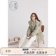 紫涵中長(zhǎng)款加厚羽絨服女年冬季連帽防風(fēng)羽絨外套毛領(lǐng)大衣 卡其綠 M