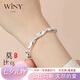 唯一（Winy）莫比烏斯銀手鐲女純足銀9999實心送女友媽媽款生日七夕情人節(jié)禮物