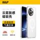 W&P適用紅米K80至尊版手機殼REDMI k80至尊版磁吸保護套磨砂親膚防摔超薄鏡頭保護防指紋高端殼透白wp